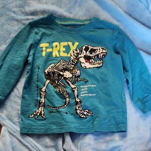 Carter's Blue Long Sleeve T-Rex Tee